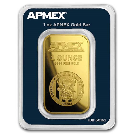 1 oz Gold Bars Gold in TamperEvident Packaging APMEX